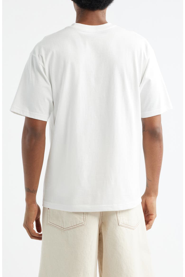 Wave Check Cotton Graphic T-Shirt, Alternate, color, WHITE