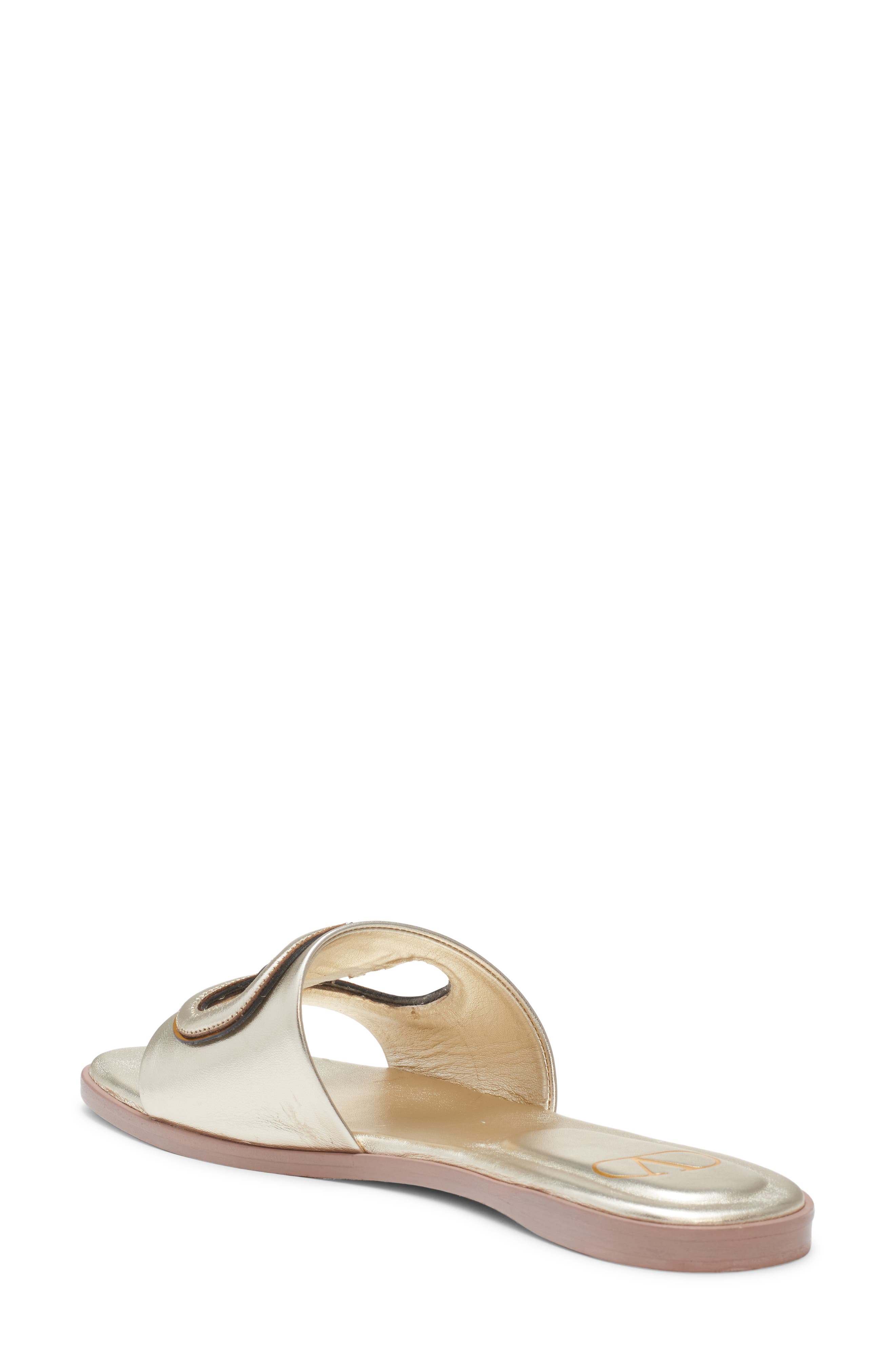 Valentino Garavani VLOGO Cutout Slide Sandal, Alternate, color, 