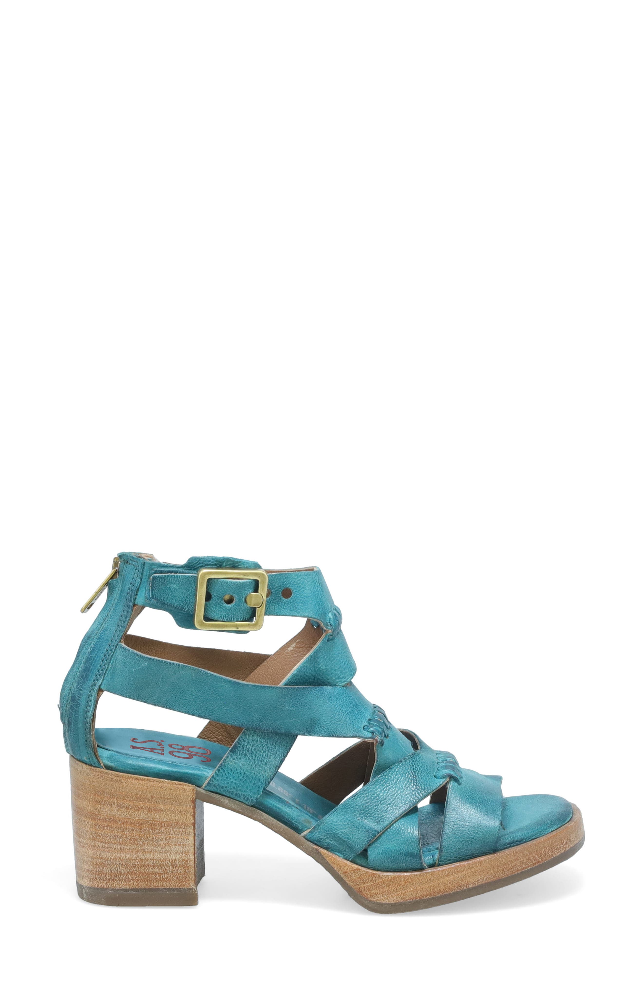 Alfred Ankle Strap Sandal, Alternate, color, EMERALD