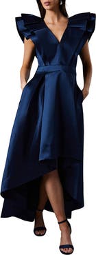 Coast Frill Sleeve V-Neck Midi Dress