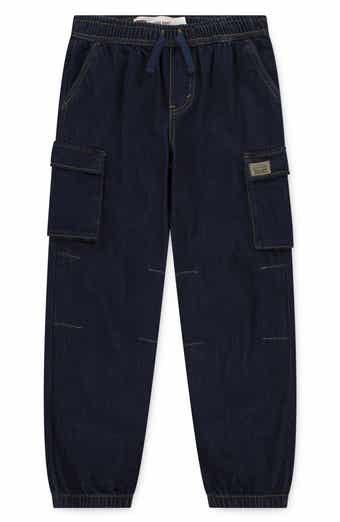 Kids' Denim Cargo Parachute Pants
