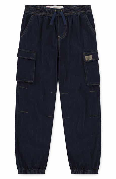Kids' Denim Cargo Parachute Pants