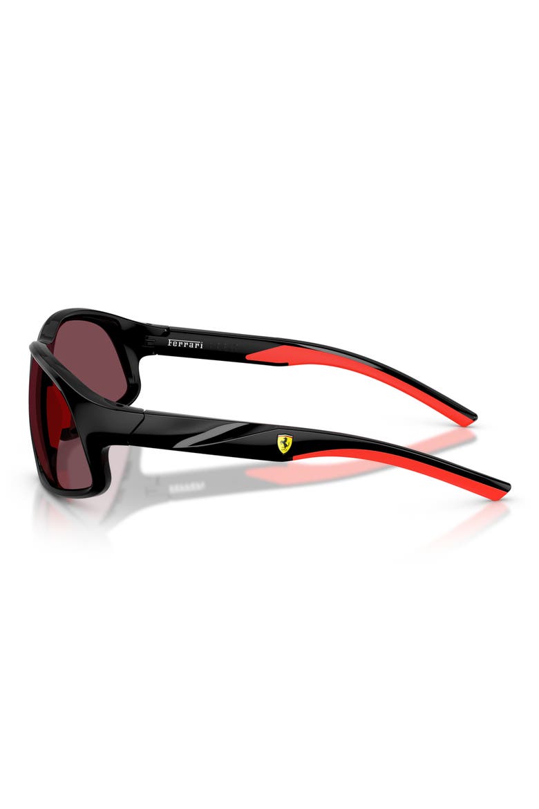 64mm Oversize Irregular Sunglasses, Alternate, color, BLACK