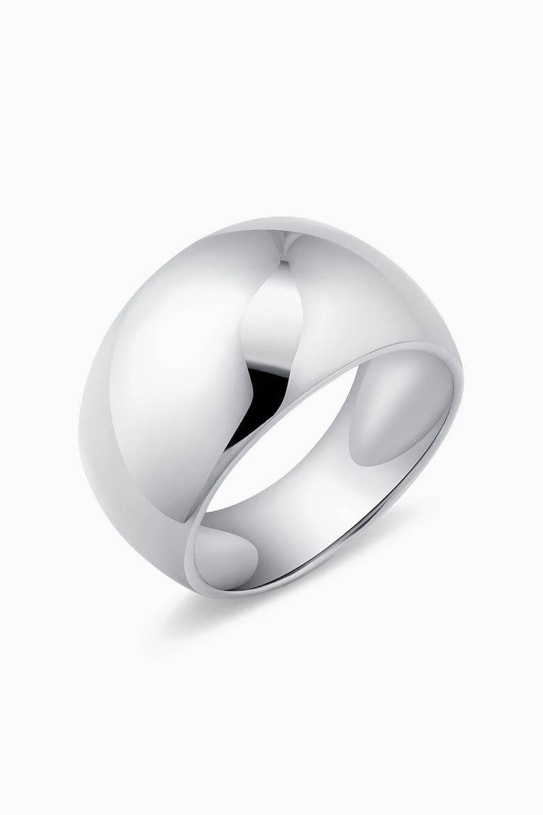Sterling Silver Bold Wide Band Dome Ring, Main, color, Sterling Silver