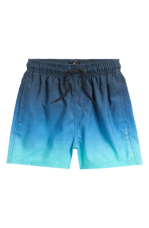 Rip Curl Kids' Fade Swim Trunks In Vintage Navy