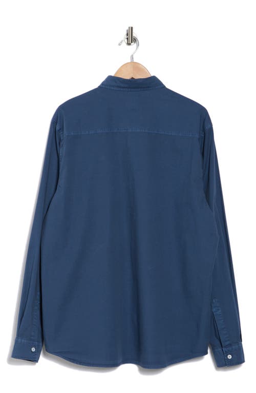 Union Clearwater Stretch Cotton Poplin Button-up Shirt In Nocturne