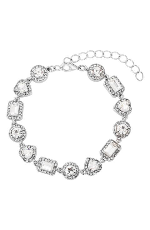 Crystal Halo Chain Bracelet