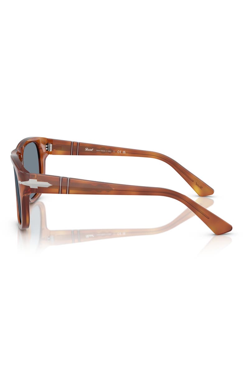Persol 55mm Square Sunglasses, Alternate, color, Blue Brown