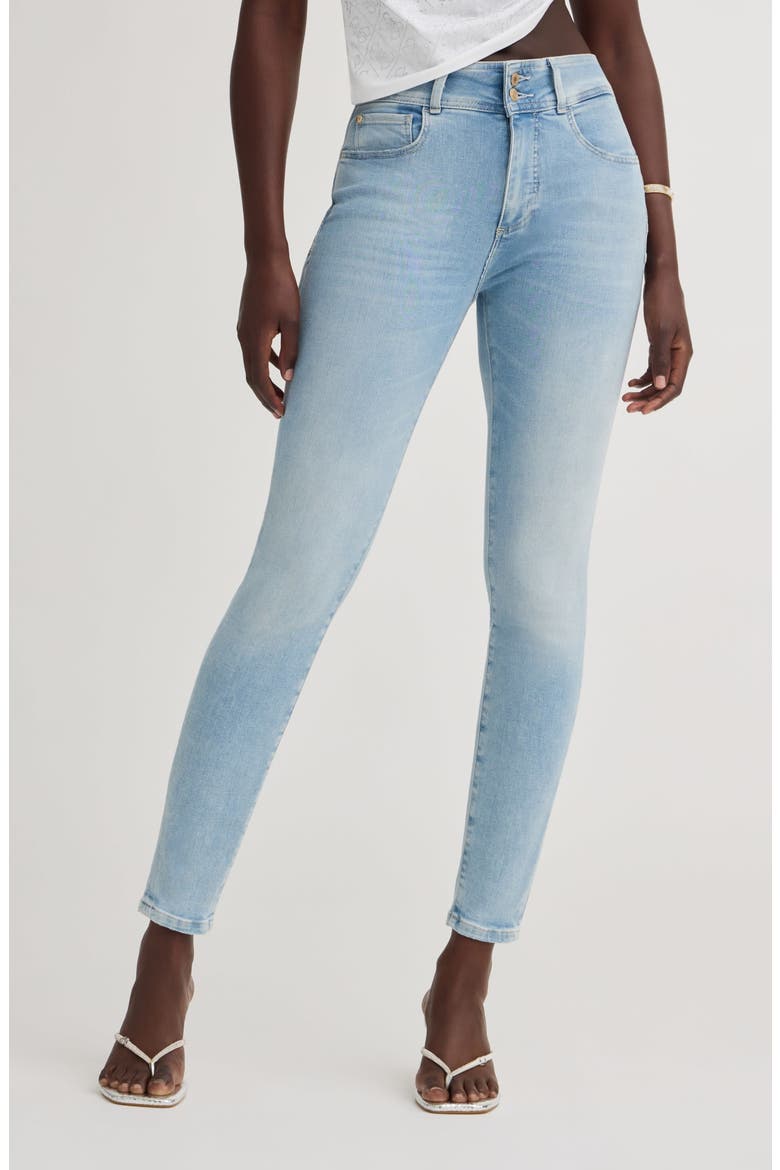 Shape Up High Waist Ankle Skinny Jeans, Main, color, RWAT-OPEN