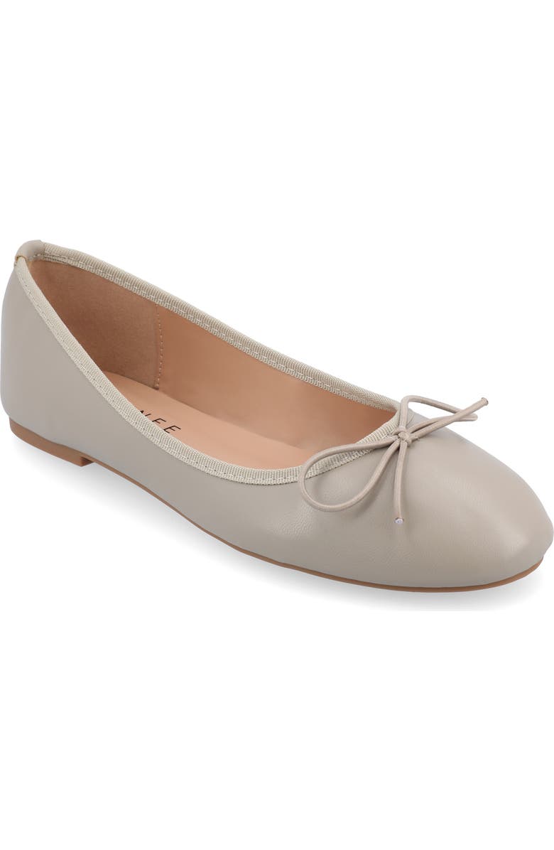 Journee Collection JOURNEE Vika Bow Flat, Main, color, Grey
