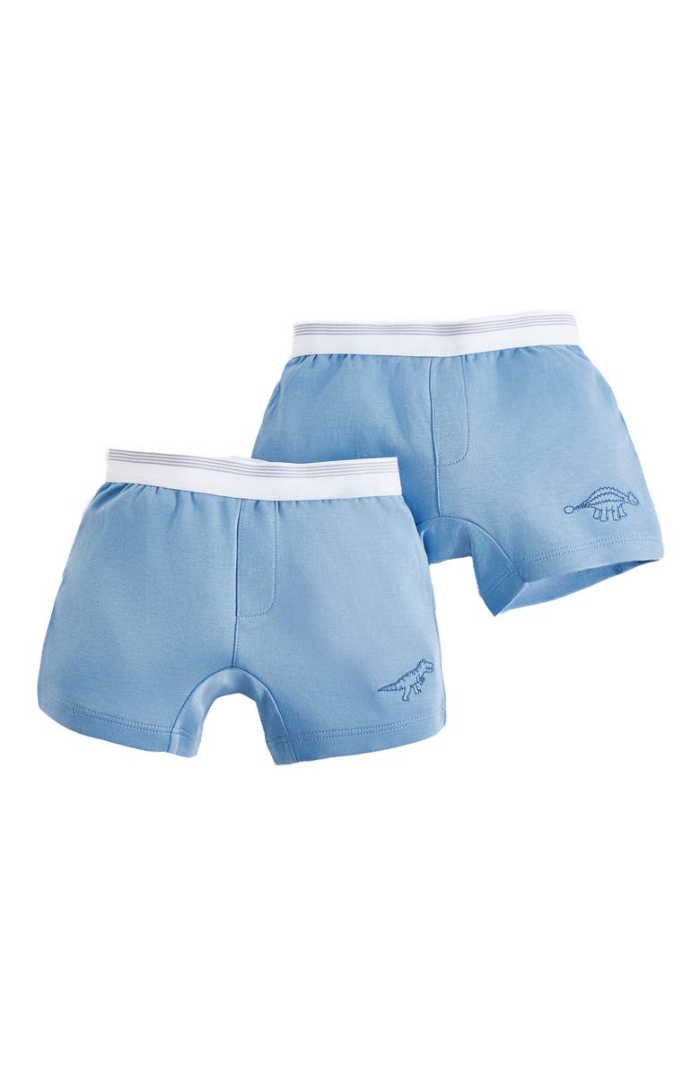 Babycottons Premium Cotton Roar Boxers 2-Pack for Toddler, Main, color, Blue