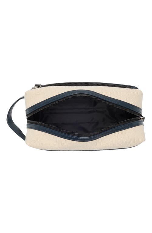 Original Penguin Linen & Faux Leather Dopp Kit