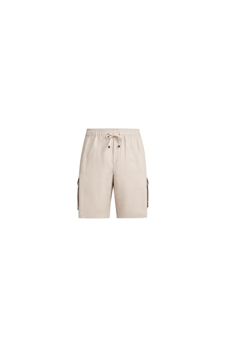 Bermuda shorts with cargo pockets, Alternate, color, Buff