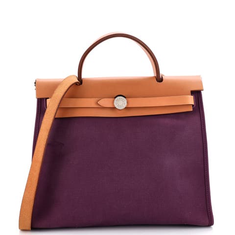 Herbag Zip Leather and Toile 31