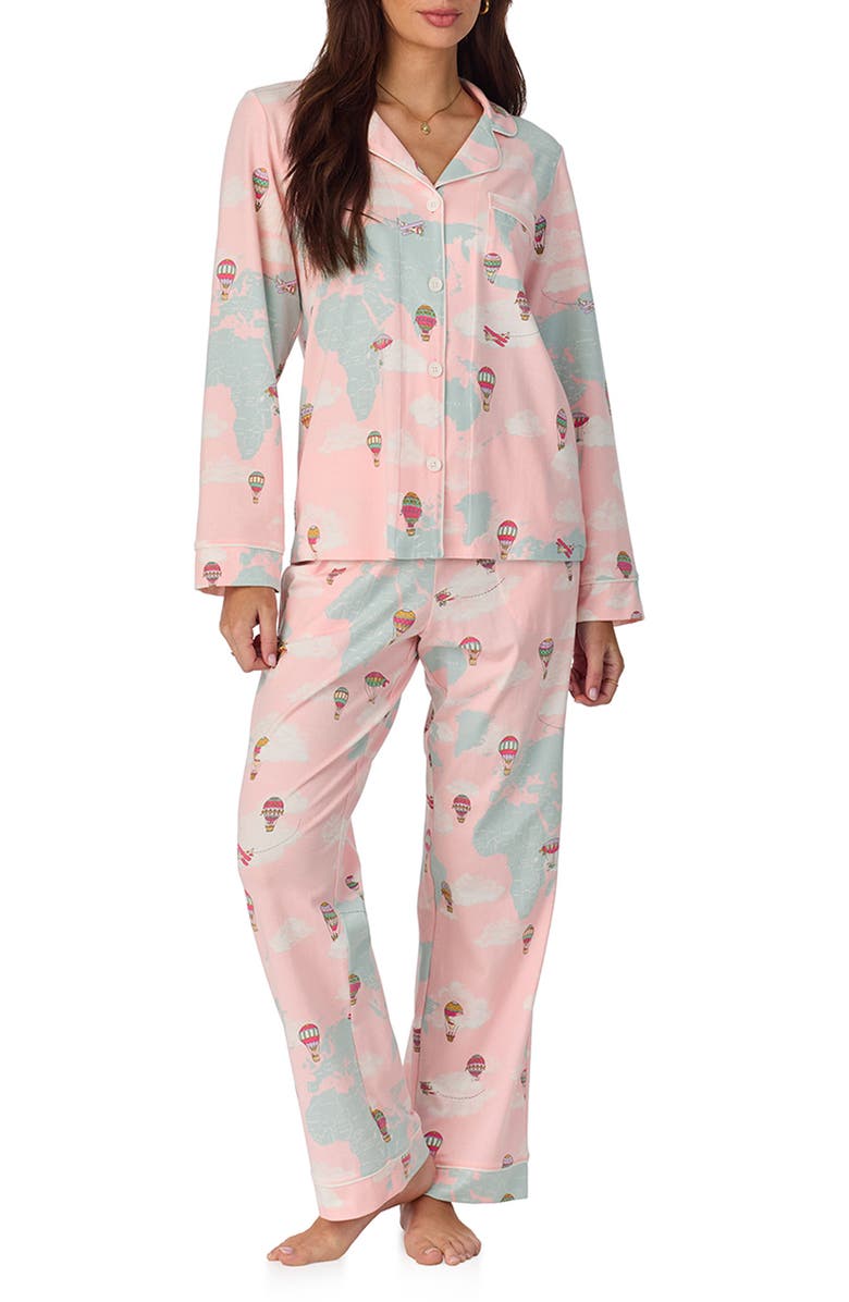 BedHead Pajamas Print Stretch Jersey Pajamas, Main, color, 