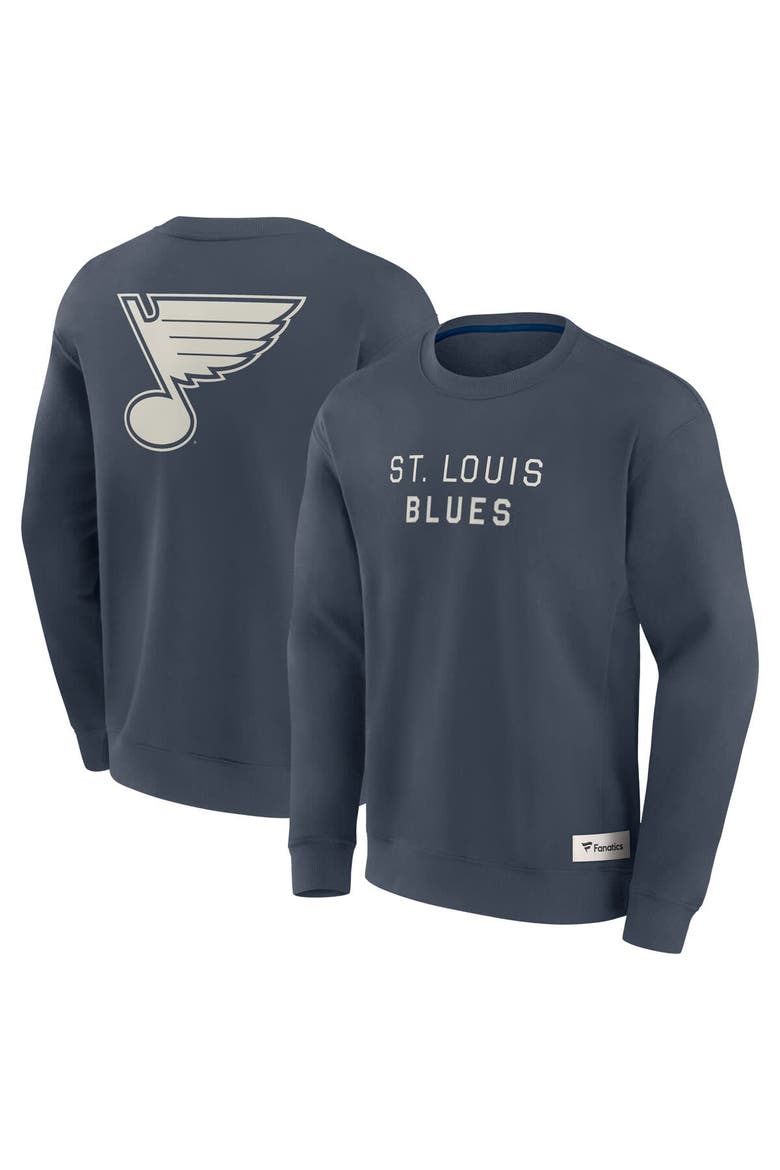 Men's Fanatics Blue St. Louis Blues Elements Future Ground Lettering Pullover Sweatshirt, Main, color, Blue