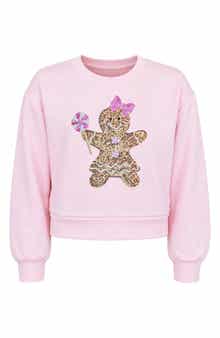 Kids' Sequin Gingerbread Sweatshirt