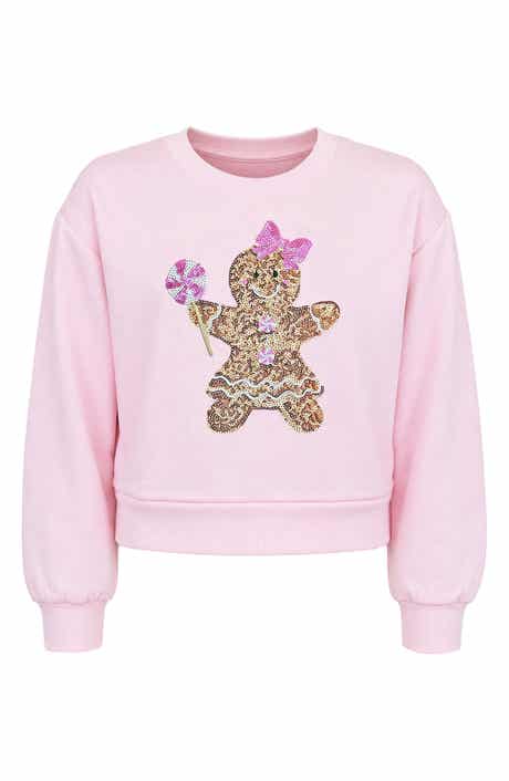 Kids' Sequin Gingerbread Sweatshirt