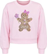 Zunie Kids' Sequin Gingerbread Sweatshirt