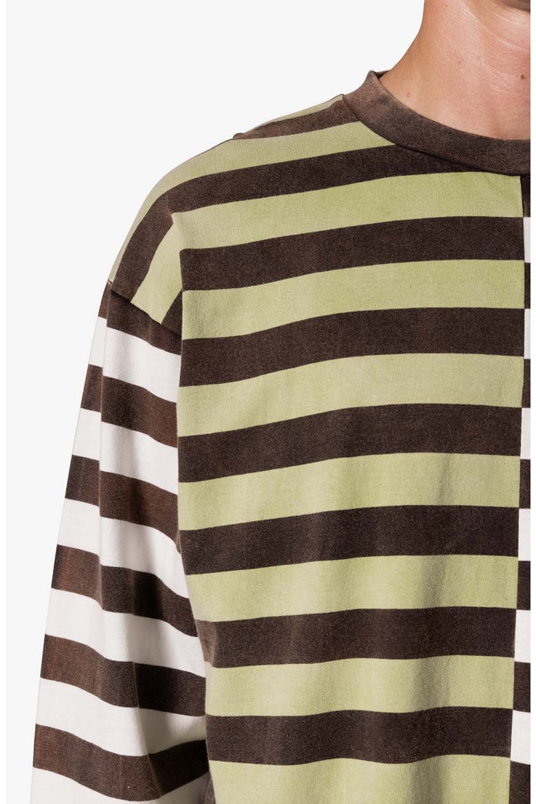 Stripe Long Sleeve Cotton T-Shirt, Alternate, color, MULTI