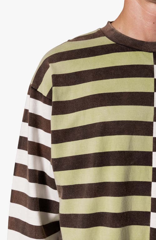 Mnml Stripe Long Sleeve Cotton T-shirt In Multi