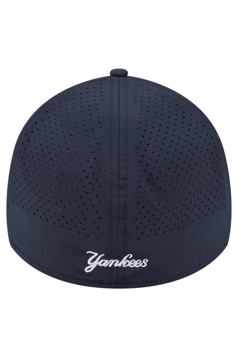 Men's New Era  Navy New York Yankees 39THIRTY A-Frame Perforated Flex Hat, Alternate, color, Navy