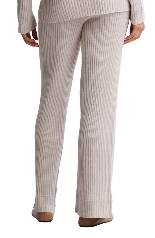 Barefoot Dreams Cozychic® Ultra Lite® Rib Wide Leg Pants In Brown