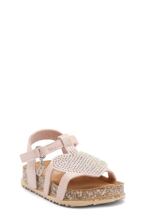 Rhinestone Embellished Sandal (Walker & Toddler)