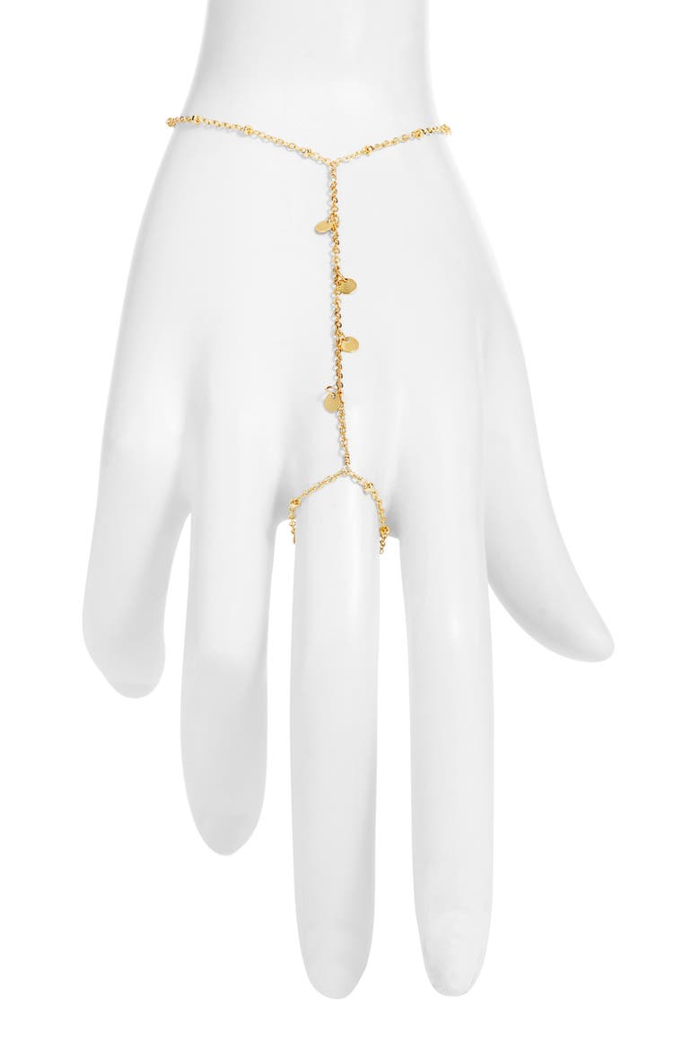 Disc Hand Chain, Main, color, GOLD