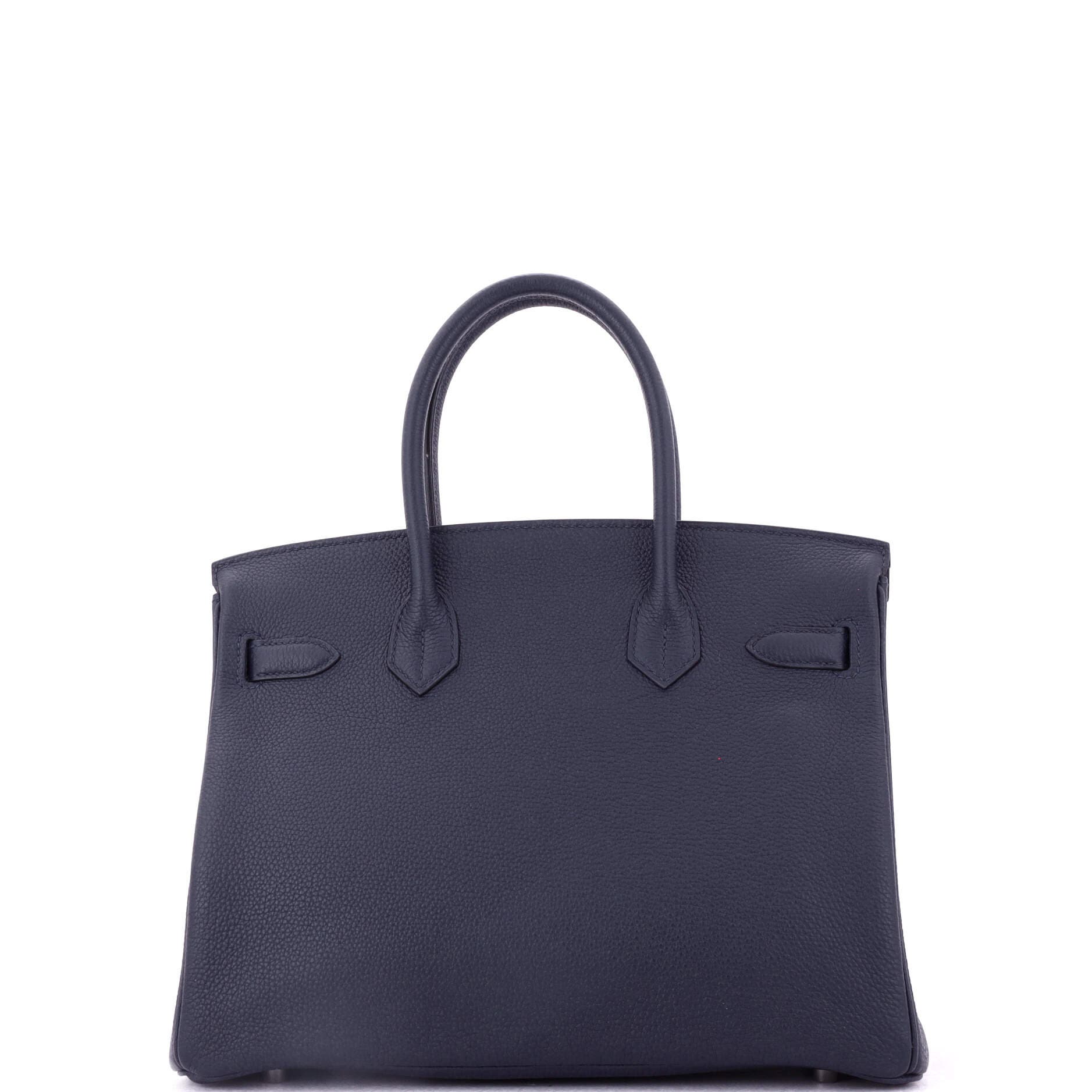 Pre-Owned Hermes Birkin Handbag Blue Togo with Palladium Hardware 30, Alternate, color, 