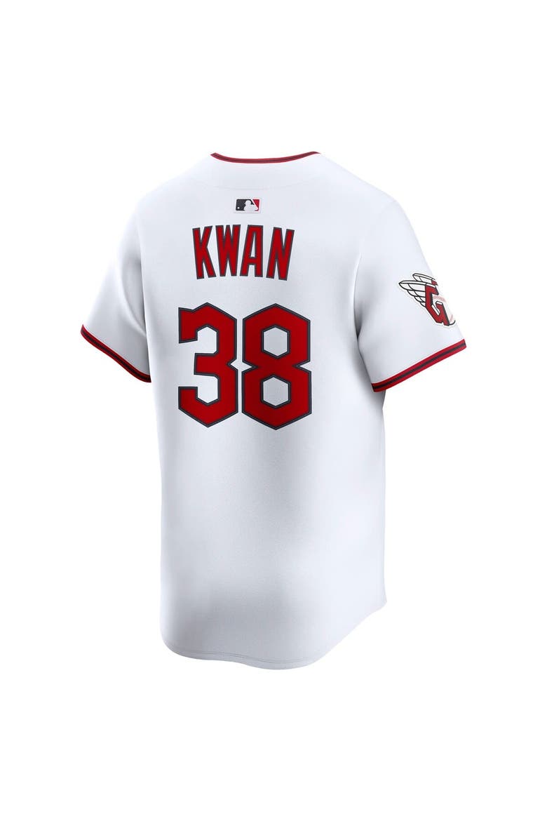 Men's Nike Steven Kwan White Cleveland Guardians Home Limited Player Jersey, Alternate, color, White