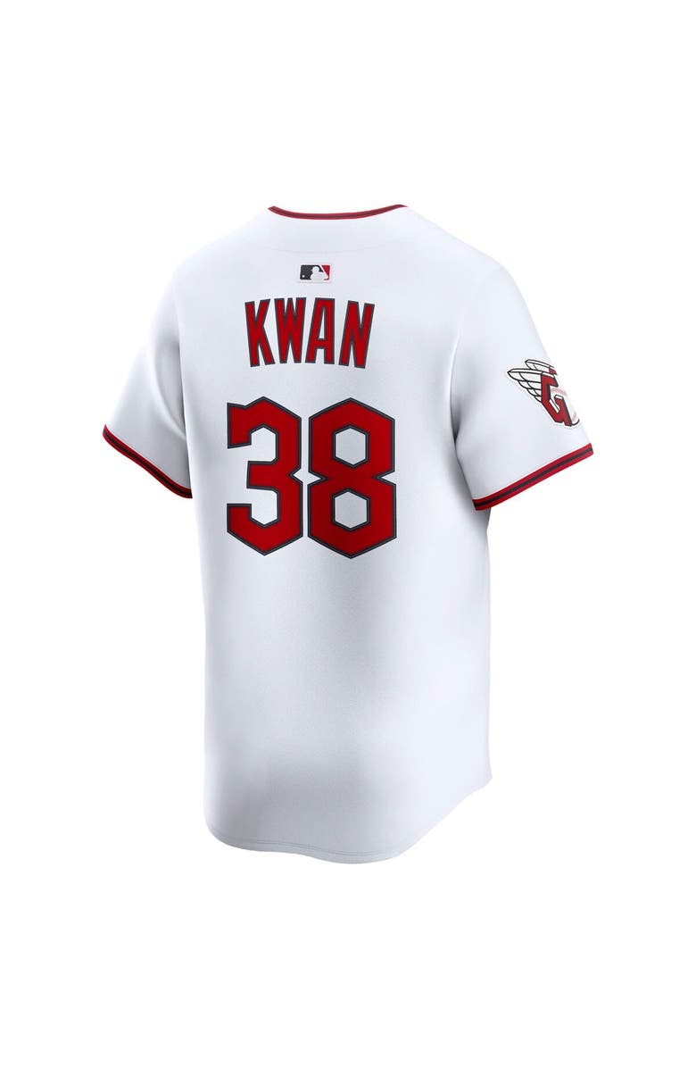 Nike Men's Nike Steven Kwan White Cleveland Guardians Home Limited Player Jersey, Alternate, color, 