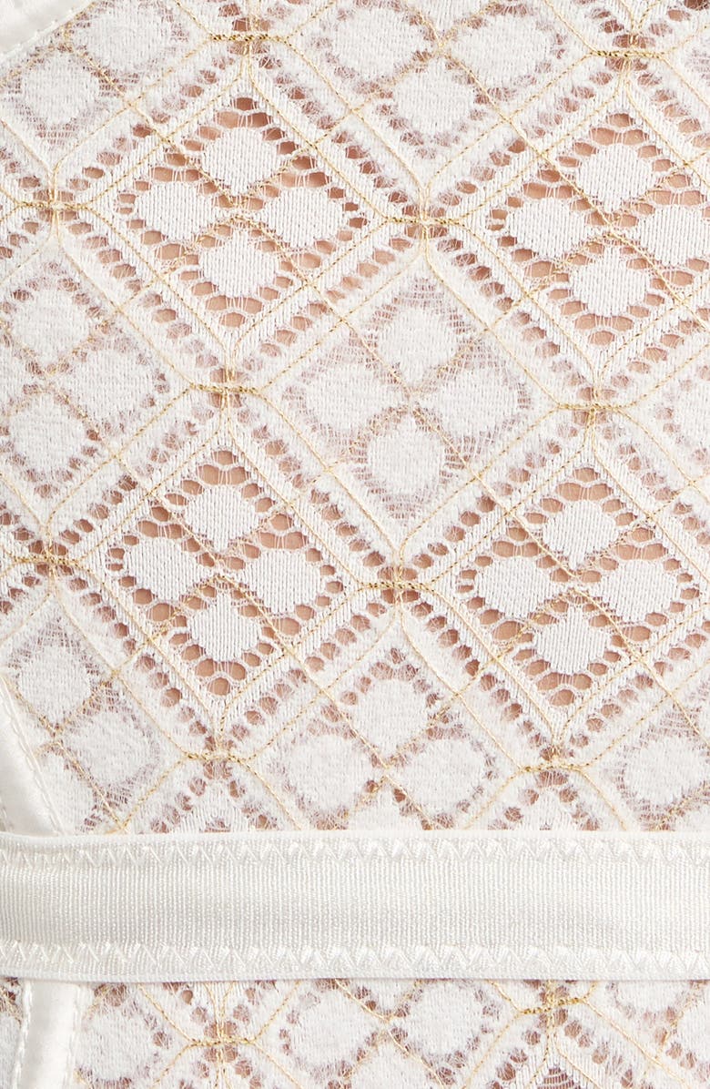 KILO BRAVA Lace Underwire Bodysuit, Alternate, color, Shell White