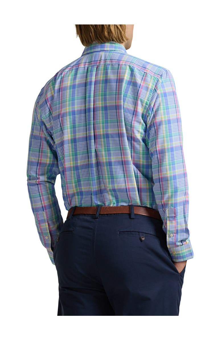 Polo Ralph Lauren Big & Tall Performance Oxford Sport Shirt, Alternate, color, Seafoam Multi