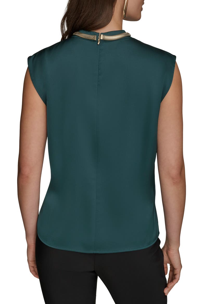 Twist Neck Hardware Sleeveless Top, Alternate, color, HUDSON