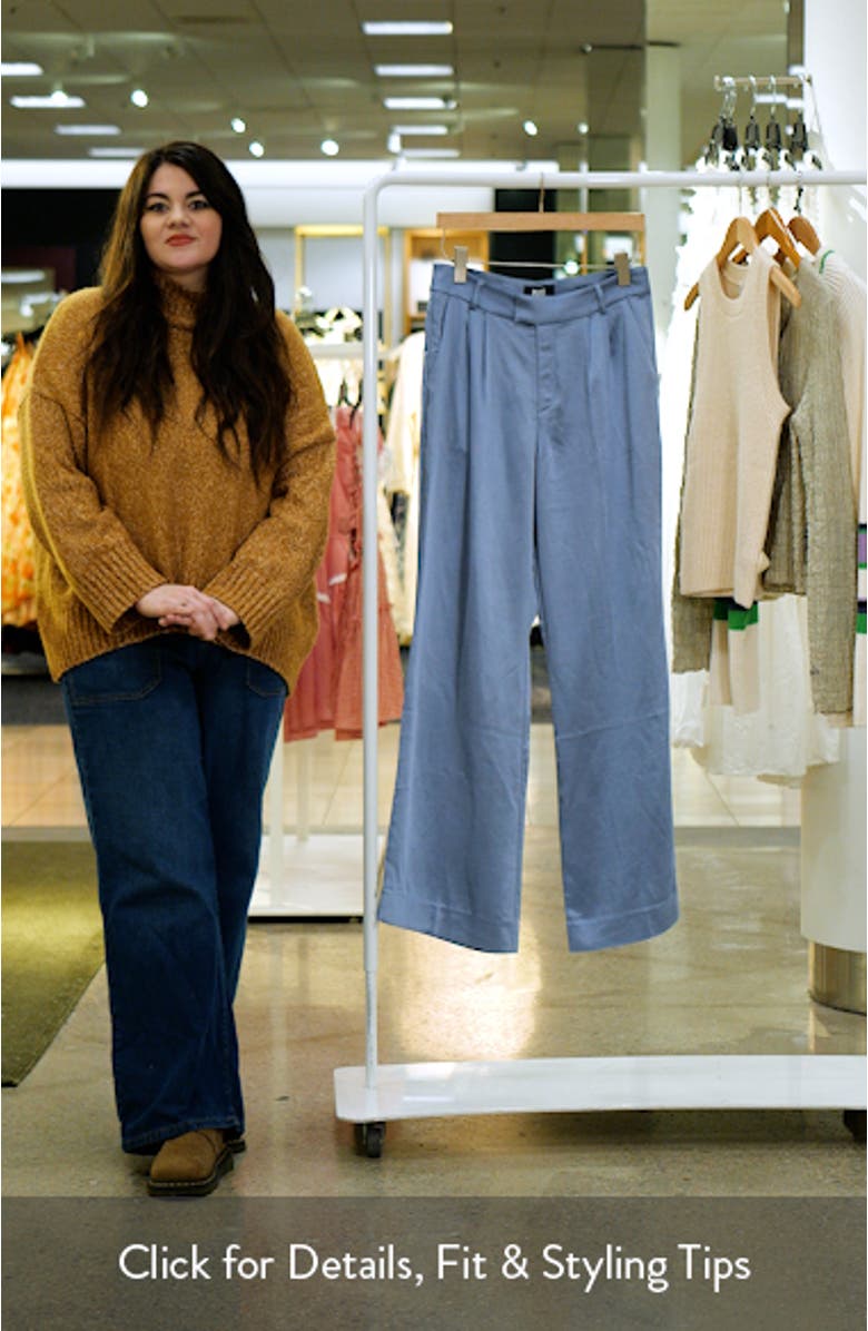 Elyana High Waist Satin Trousers, sales video thumbnail