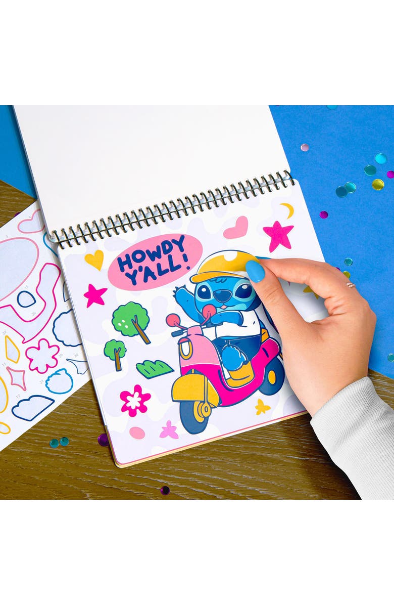 Fashion Angels Disney Stitch Sticker By Number Set 250+ Stickers, Alternate, color, Multicolored