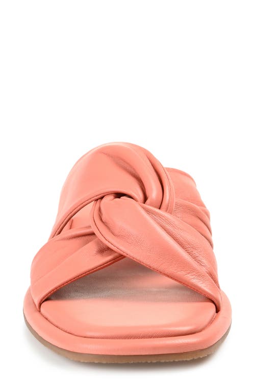 Journee Signature Kanndice Crisscross Slide Sandal In Clay