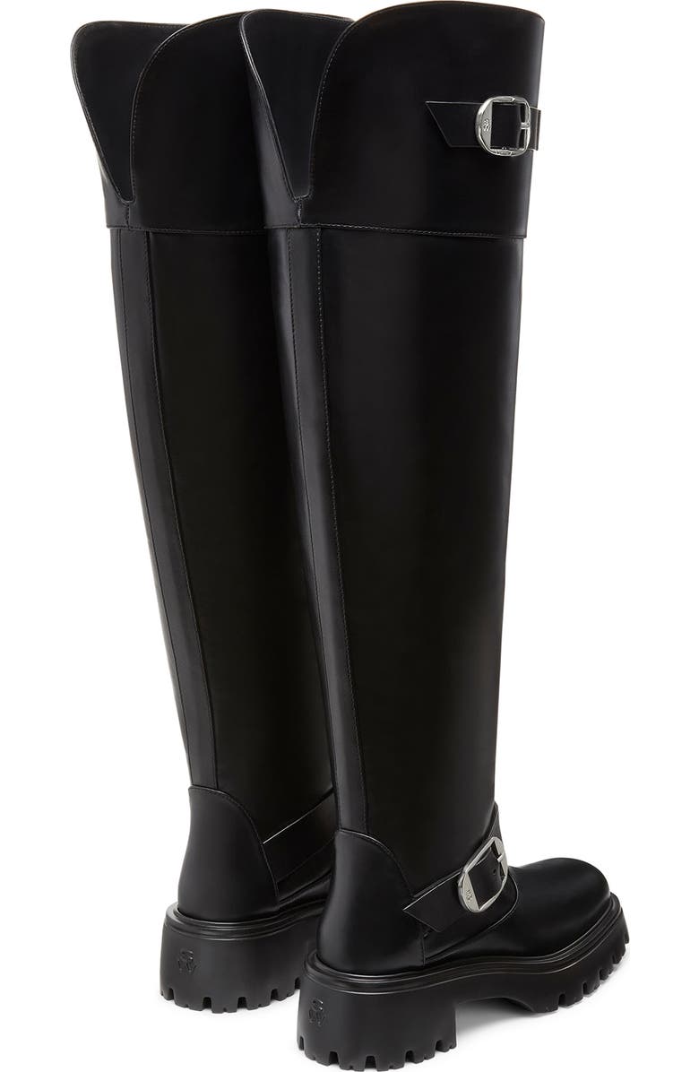 Stuart Weitzman Emerson Buckle Over the Knee Boot, Alternate, color, Black