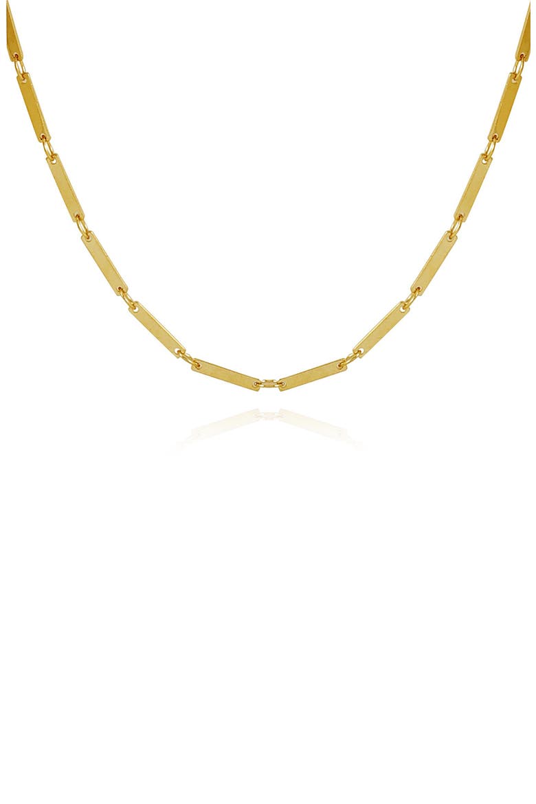 Flat Chain Necklace, Alternate, color, GOLDTONE
