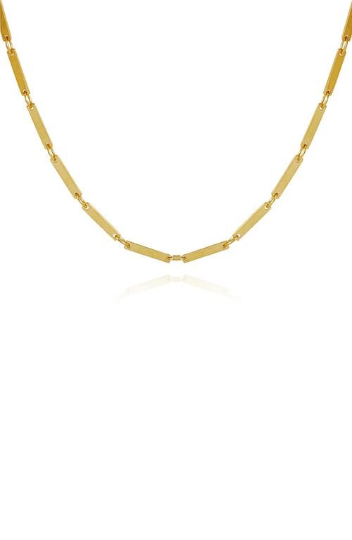 Guess Flat Chain Necklace In Goldtone