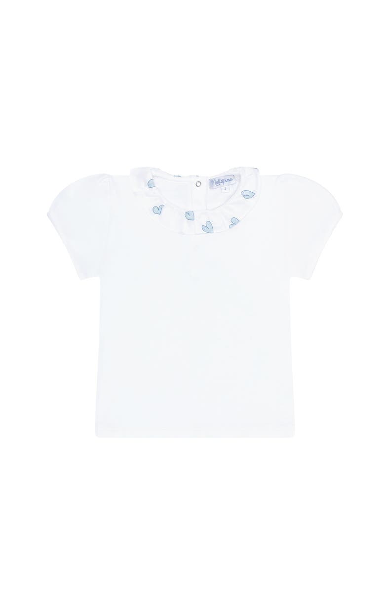 Nellapima Blue Heart Print Tee - Baby, Alternate, color, Blue