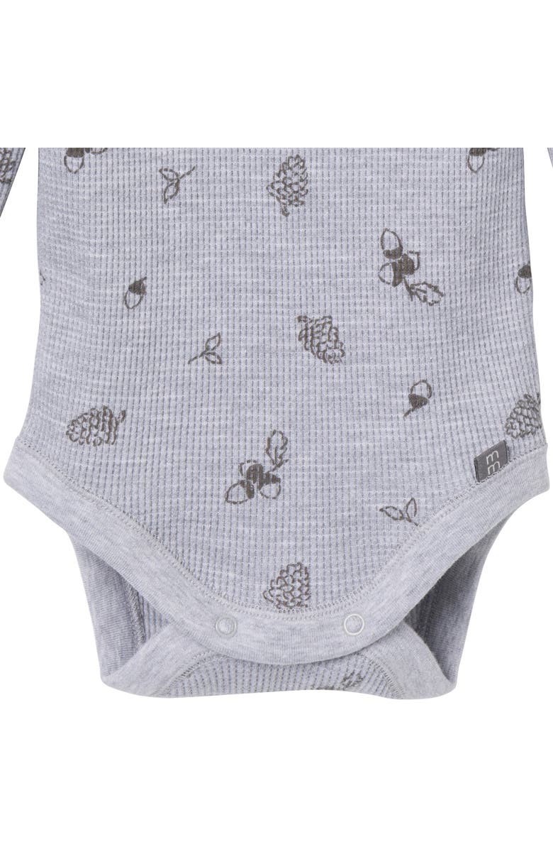 Modern Moments<sup>™</sup> by Gerber Bodysuit & Pant Layette Set, Alternate, color, Acorn Grey Heather