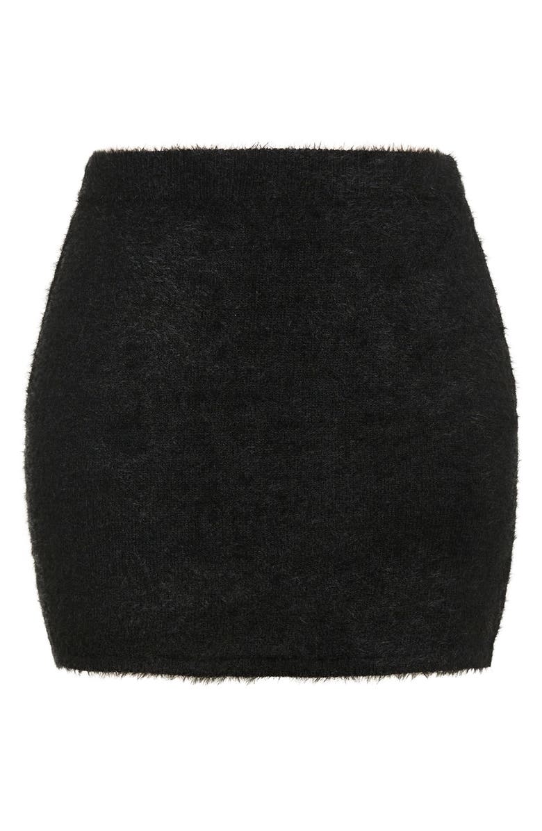 City Chic Ivanna Sweater Skirt, Alternate, color, Black