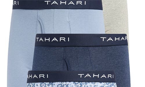 Tahari 4-pack Stretch Boxer Briefs In Blue