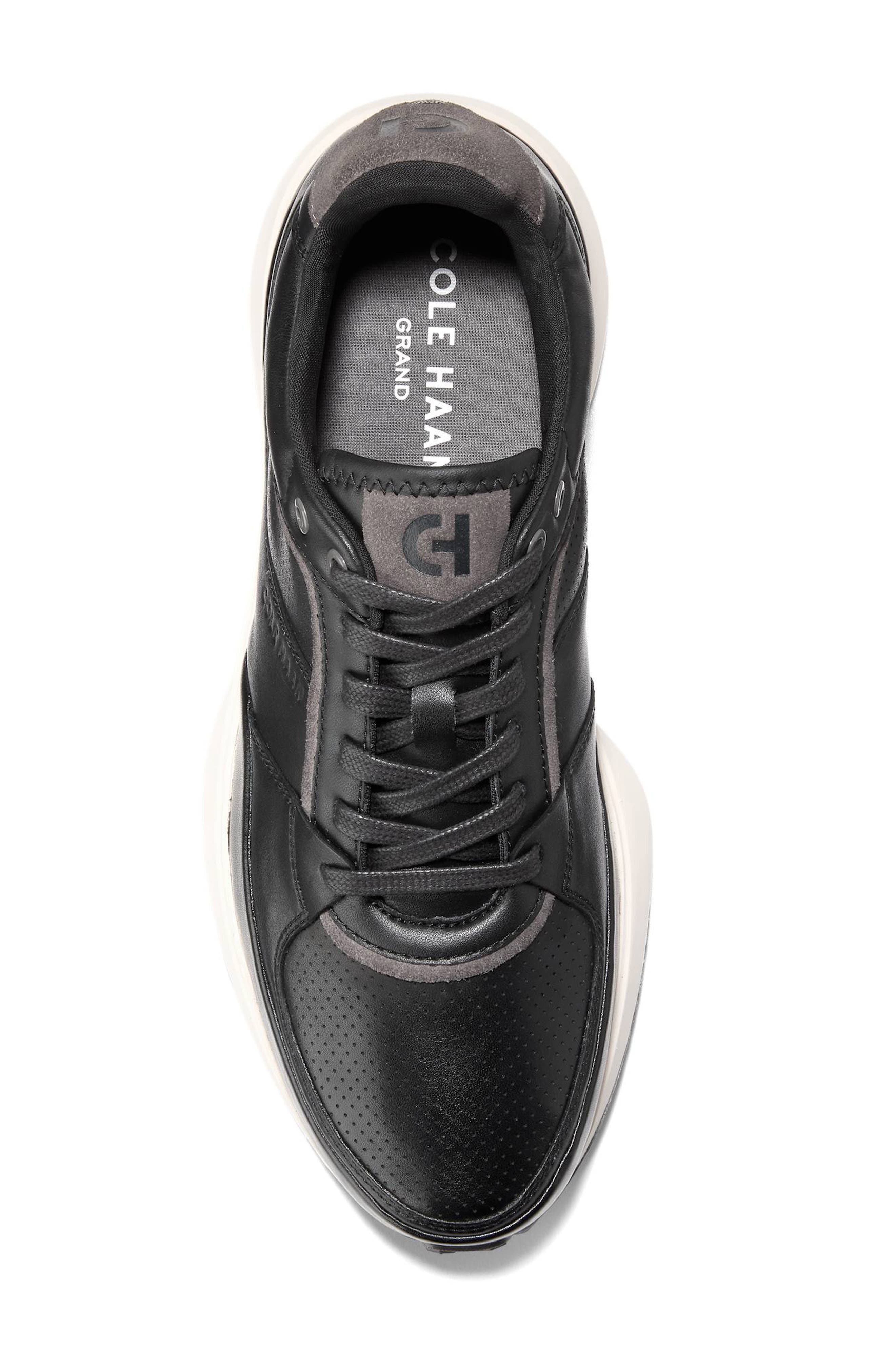 Cole Haan Grand Crosscourt Downtown Sneaker, Alternate, color, Black / Pavement / Ivory
