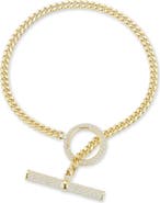 GLAZE JEWELRY Cubic Zirconia Toggle Bracelet