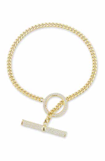 GLAZE JEWELRY Cubic Zirconia Toggle Bracelet