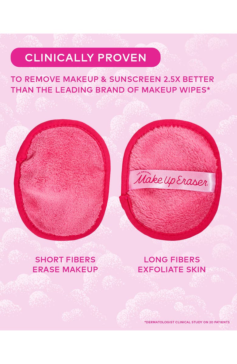 The Original MakeUp Eraser Pink 5-Day MakeUp Eraser Set with Laundry Bag, Alternate, color, Pink