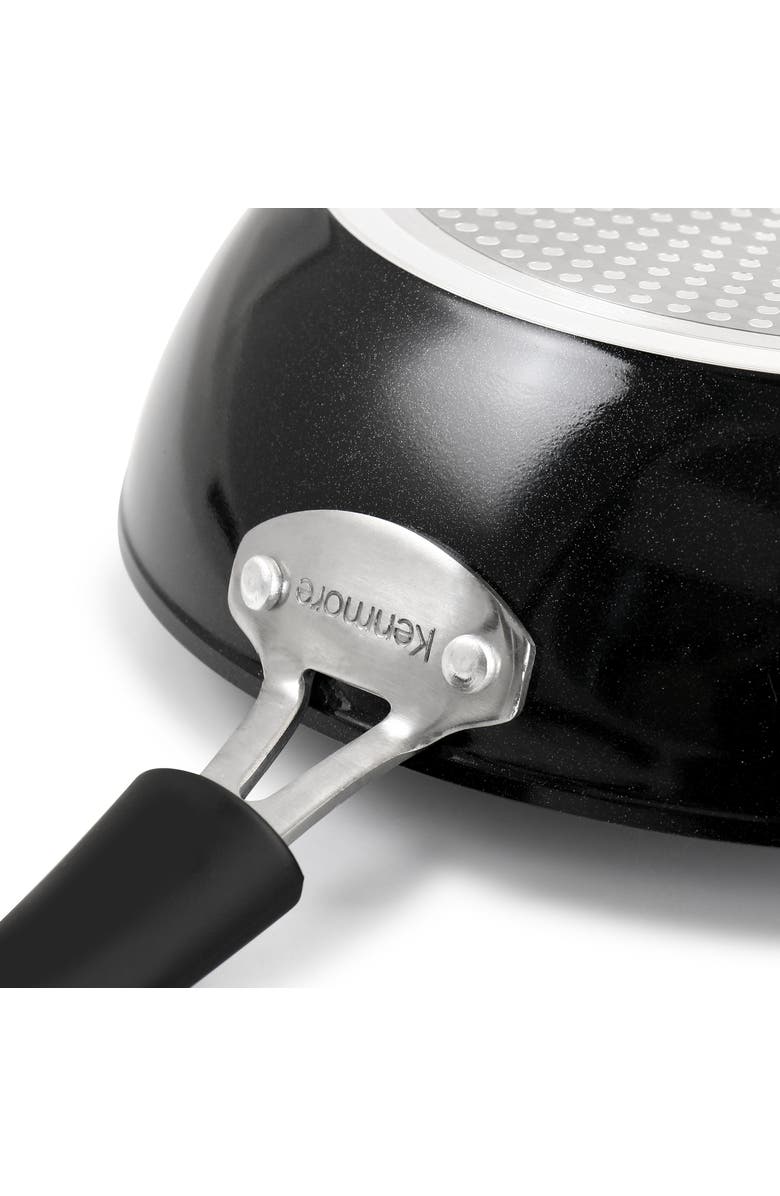 Kenmore 12 Piece Ceramic Coated Aluminum Cookware Set, Alternate, color, Black